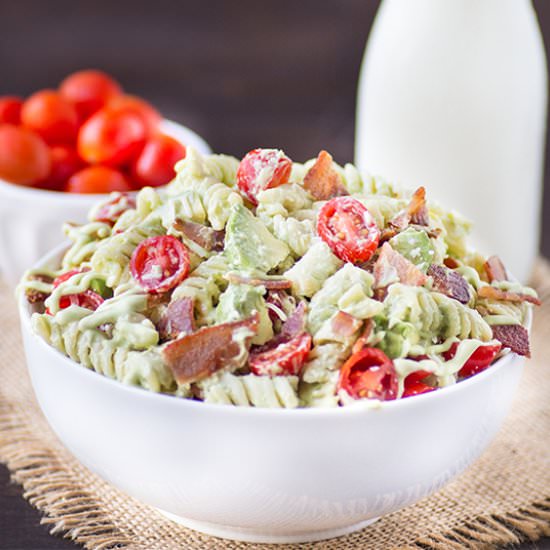 Avocado Bacon Pasta Salad