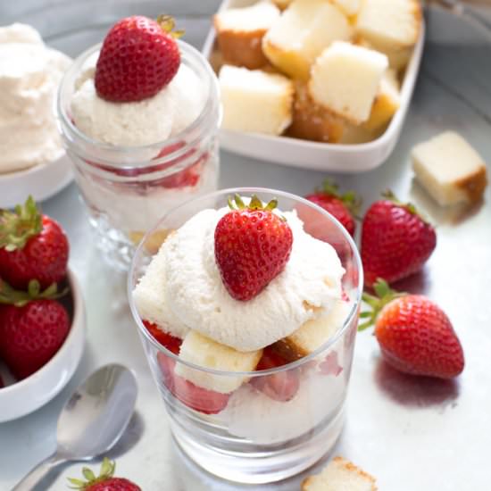 Individual Strawberry Trifle