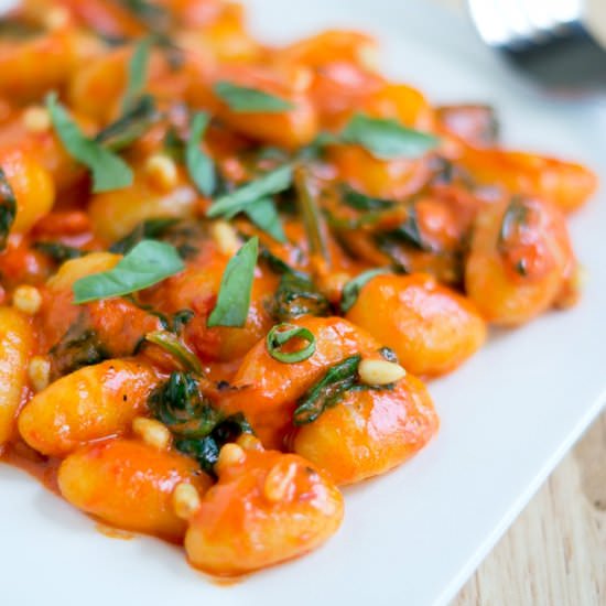 Red Pepper Gnocchi