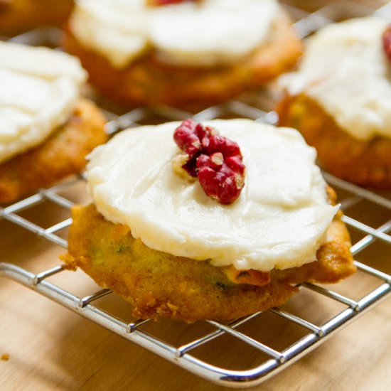 Zucchini Cookies with Cream Cheese