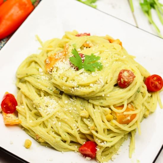 Skinny Spicy Baja Avocado Pasta (GF)