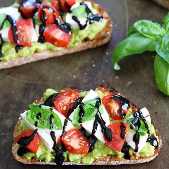 Caprese Avocado Toast