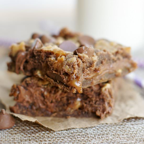 Caramel Toffee Brownies
