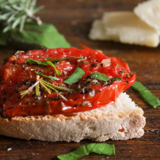Italian Pan Fried Tomatoes