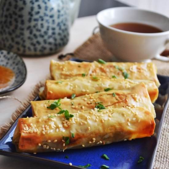 Shawarma filo rolls