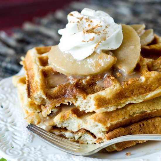 Apple Waffles & Cinamon Apple Syrup