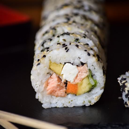 Smoked Salmon Philadelphia Roll