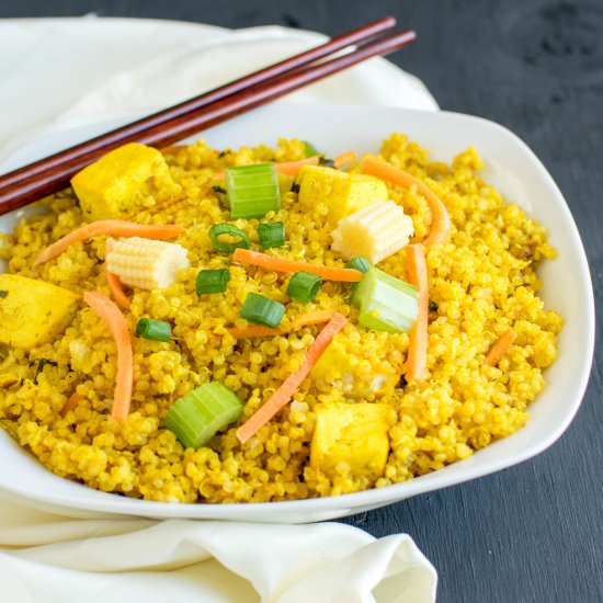 Yellow Curry Quinoa Tofu