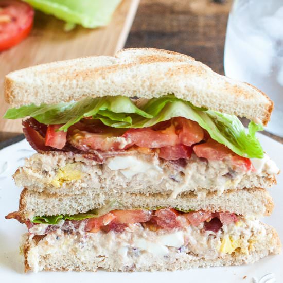 Salmon Salad BLT