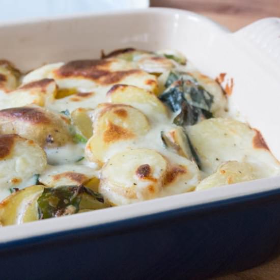Summer Green Potato Bake