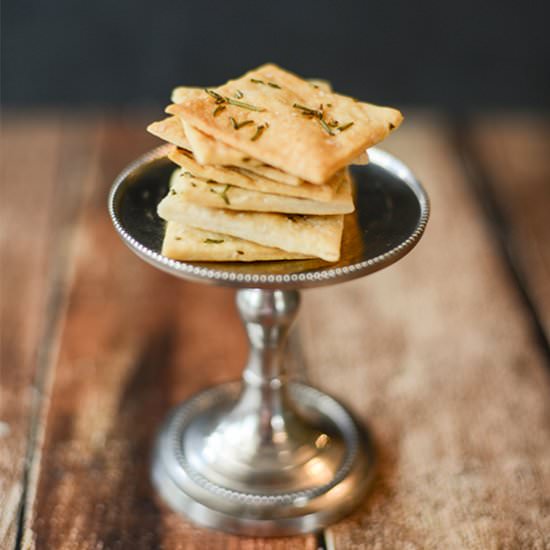 Rosemary Sea Salt Crackers