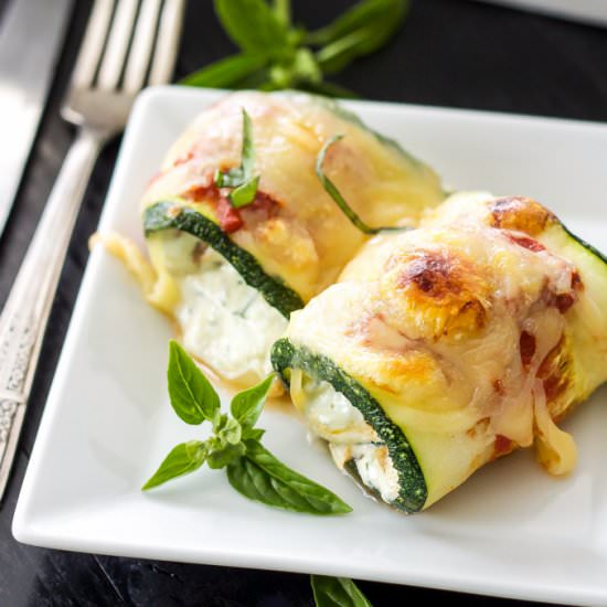 Zucchini Lasagna Rolls