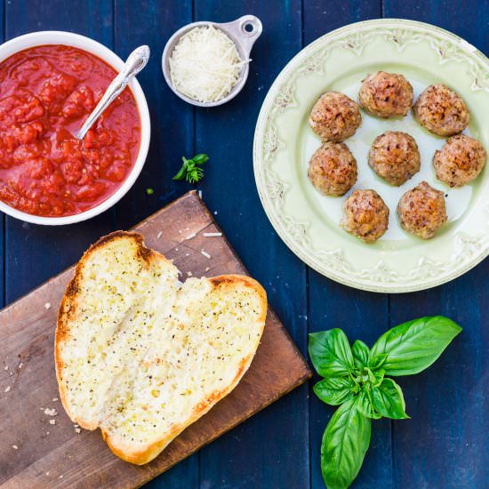 Texas Toast(ed) Meatball Subs