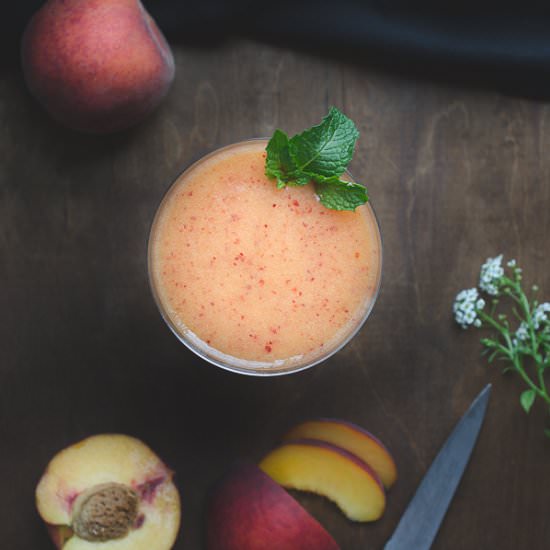 Fresh Peach + Pomegranate Daiquiri