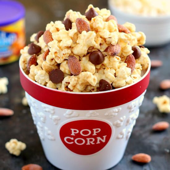 Caramel Peanut Butter Popcorn