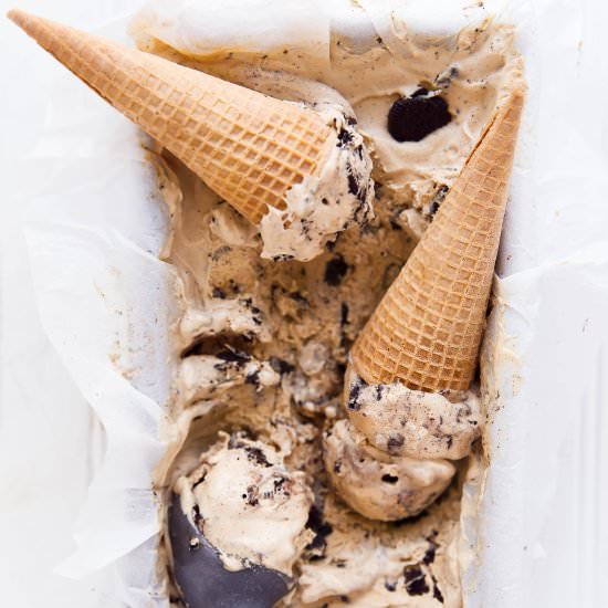 No Churn Coffee Oreo Ice Cream