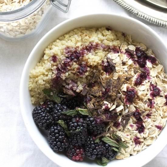 Blackberry Quinoa Breakfast Bowl