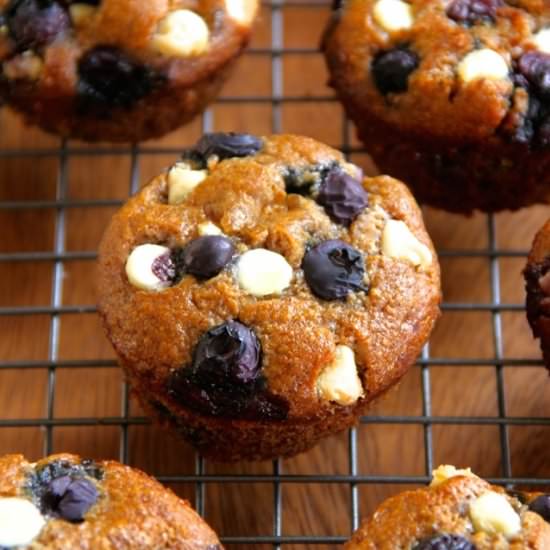 Flourless Blueberry Muffins