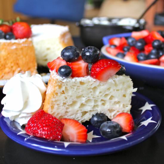 Angel Food Cake with Fresh Berries