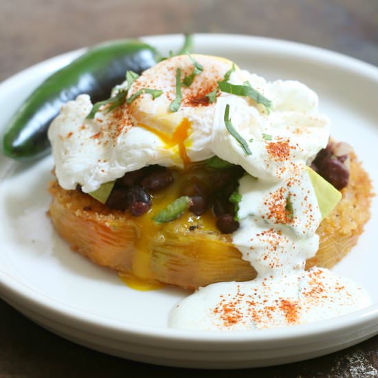 Fried Green Tomato Huevos Rancheros