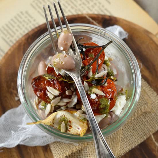 Borlotti Bean and Tomato Salad