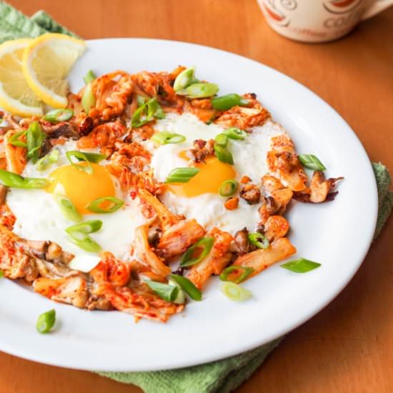 Kimchi Egg Skillet