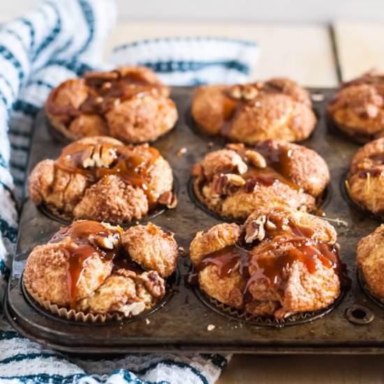 Caramel Apple Pull Apart Muffins