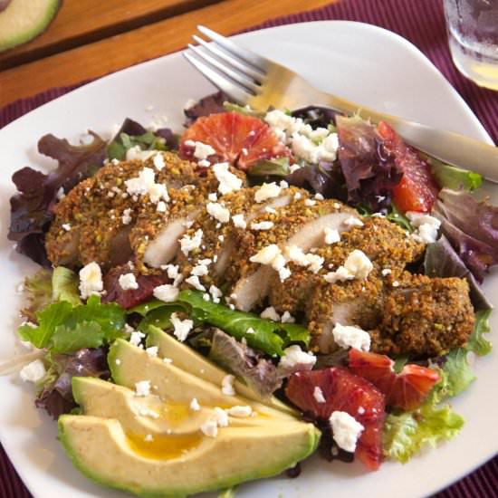 Pistachio-Encrusted Chicken Salad