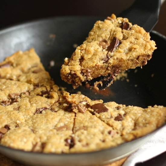 Peanut Butter Chocolate Pan Cookie