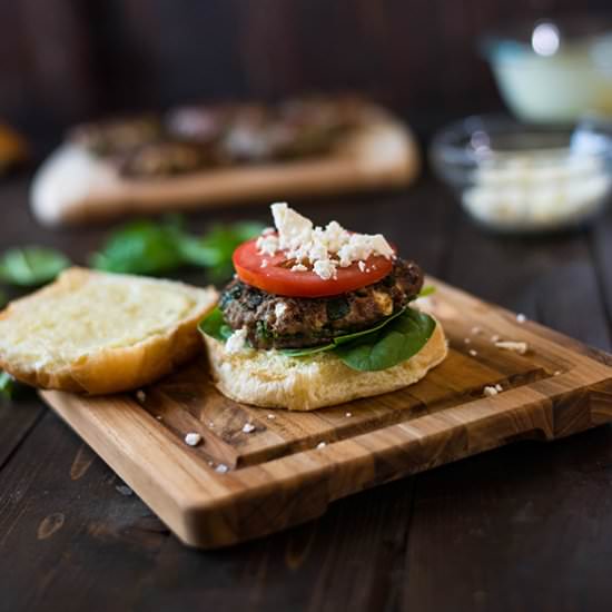 Spinach & Feta Burger