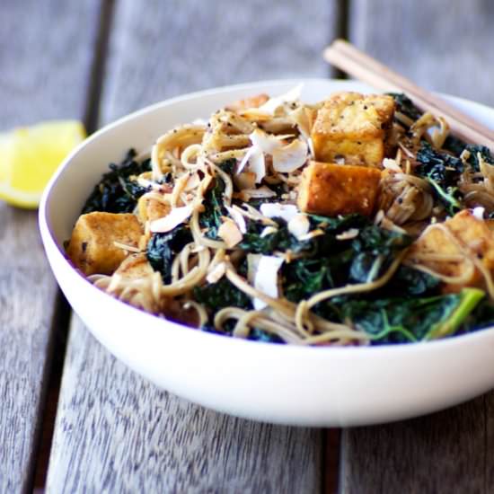 Teriyaki Tofu Soba Noodles