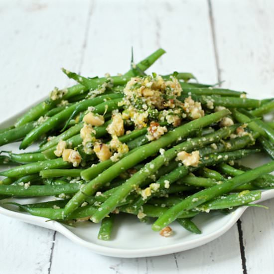 Green Beans Gremolata