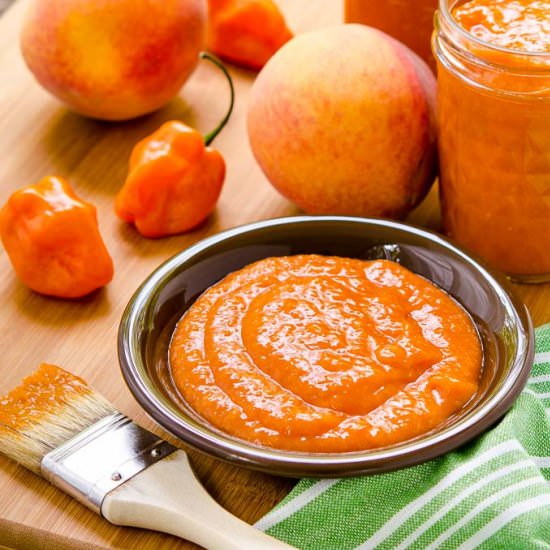 Habanero Peach Barbecue Sauce