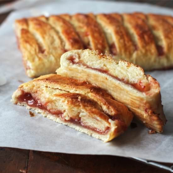 Jam & Cream Cheese Braided Bread