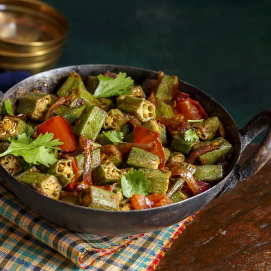 Homestyle Okra Masala| Bhindi Sabzi
