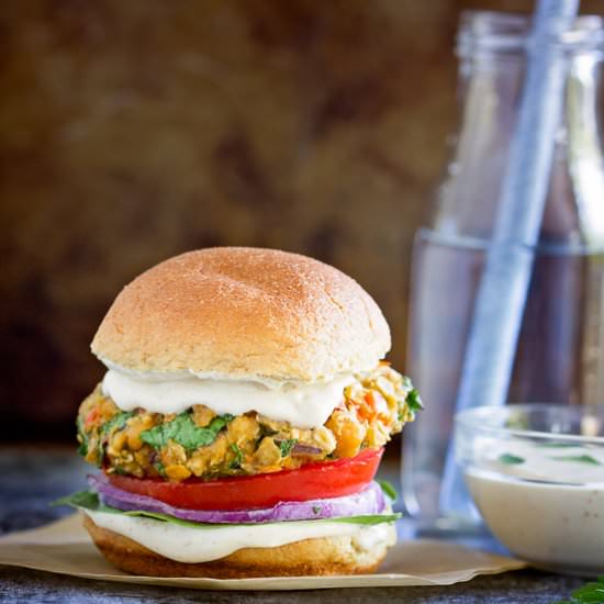 Chickpea Veggie Burgers