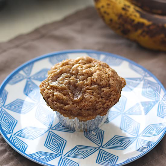 Banana Cinnamon Crumb Muffins