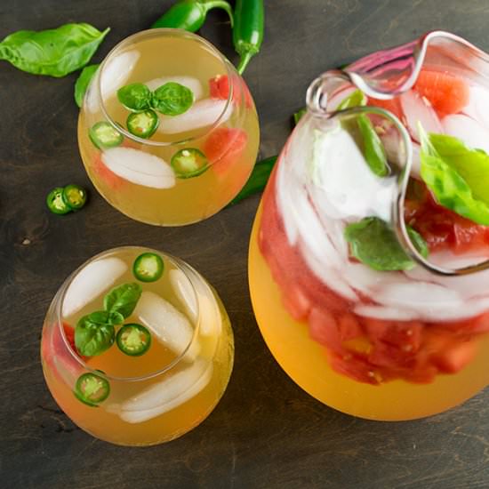 Serrano-Watermelon White Sangria
