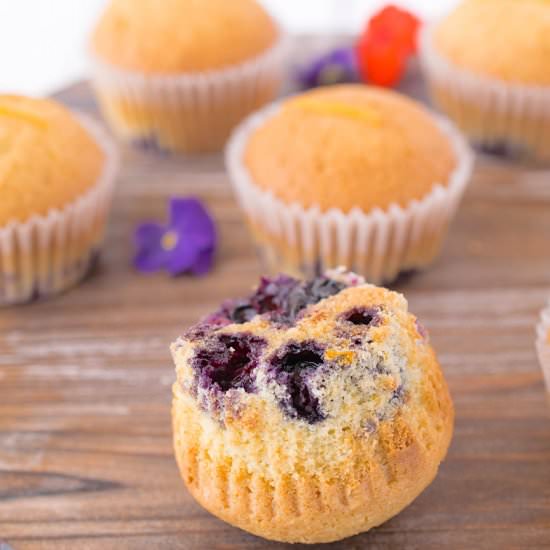 Blueberry Orange Upside Down Muffin