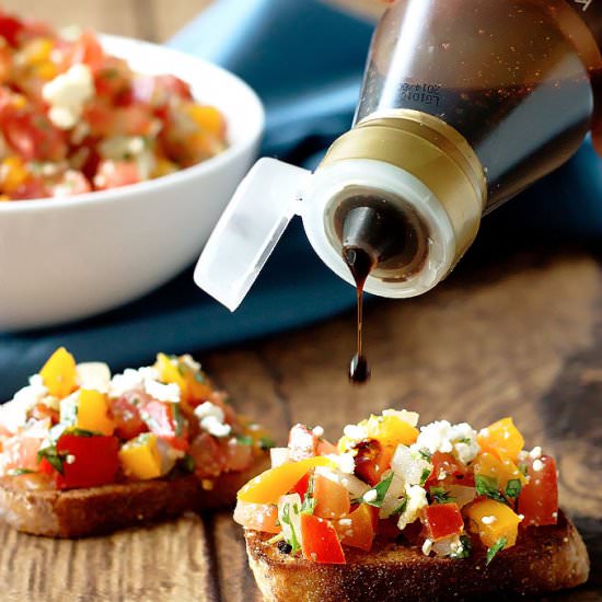 Feta & Basil Bruschetta