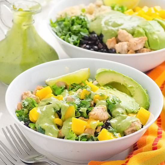Mango & Black Bean Superfood Bowls
