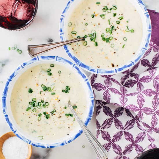 Grilled Corn Chowder