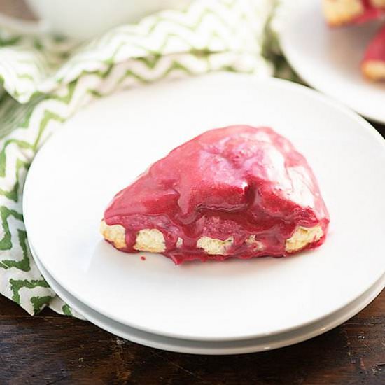 Blackberry Glazed Lemons Scones