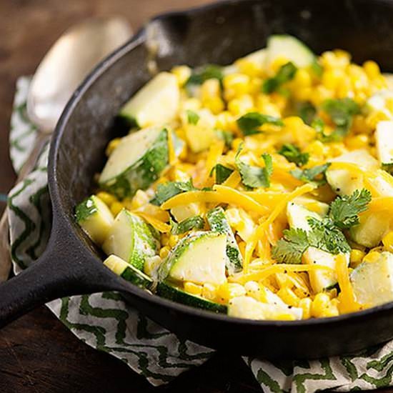 Creamy Corn and Zucchini