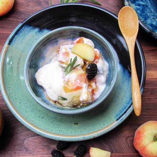 Honey Lavender Frozen Yogurt