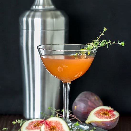 Whiskey Fig Martini
