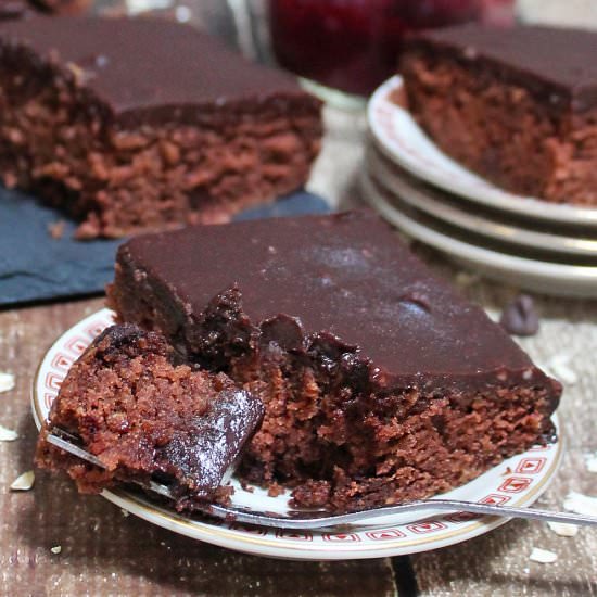 CHOCOLATE OATMEAL BEET CAKE