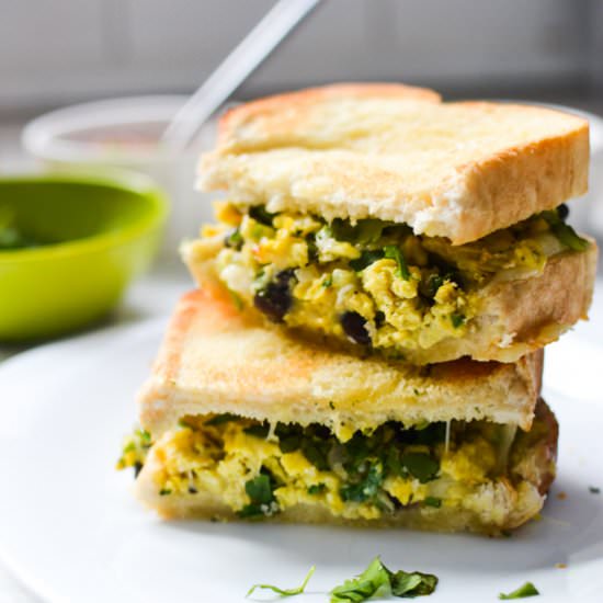 Huevos Rancheros Grilled Cheese