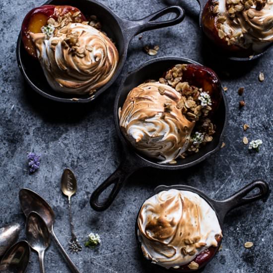 Peach Baked Alaska