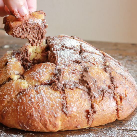 Nutella Pull Apart Bread